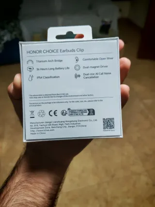 Auriculares Honor Choice Earbuds Clip Negros