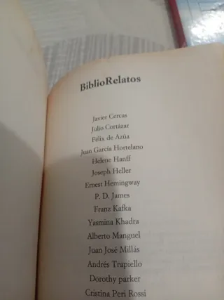 BiblioRelatos Antología de textos del mundo del..