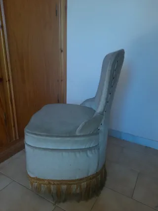 Sillón descalzatorio vintage terciopelo años 70