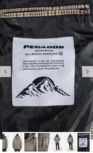 Parka acolchada PEGADOR CONELL a cuadros