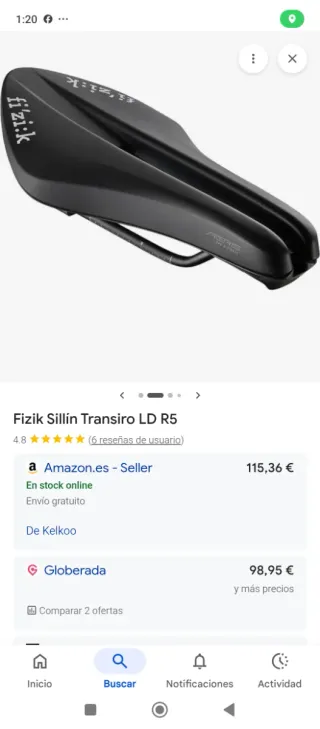 Sillín Fizik Transiro Aeris LDR5 TT/Triatlón