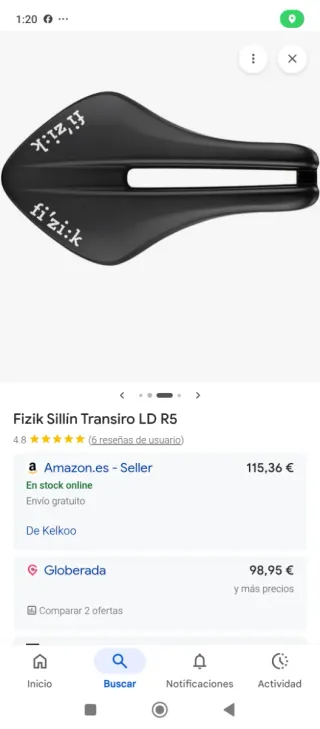 Sillín Fizik Transiro Aeris LDR5 TT/Triatlón