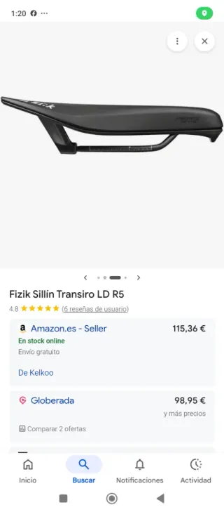 Sillín Fizik Transiro Aeris LDR5 TT/Triatlón