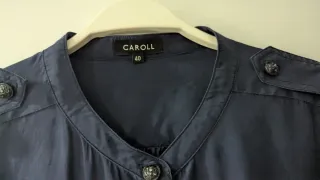 Camisa Caroll azul marino talla 40