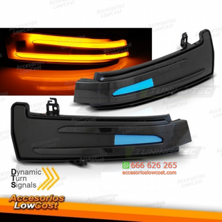 Intermitentes de espejos ahumados para Mercedes W