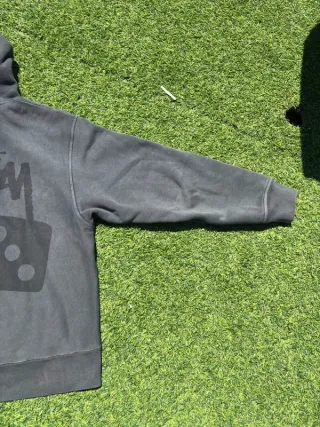 Sudadera Stüssy Dice Logo - Pigment Dyed Grey