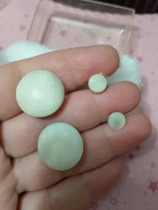 2 paia orecchini madreperla