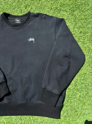 Sudadera Stüssy Stock Logo Crewneck - Negra