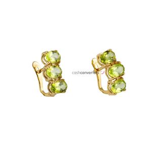 pendientes oro 18k con piedra