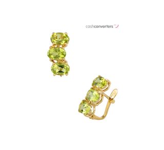 pendientes oro 18k con piedra