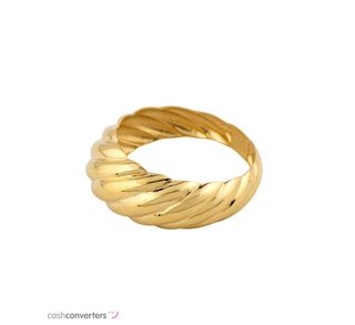 anillo oro 18k con circonita