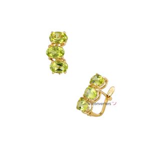 pendientes oro 18k con piedra