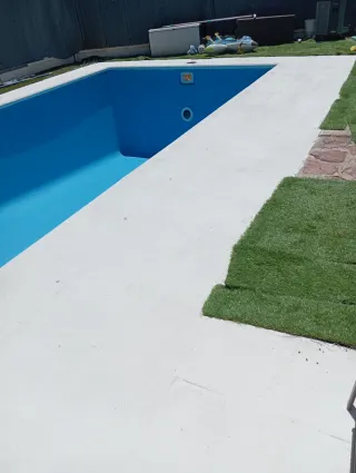 Limpieza piscina fibra y obras