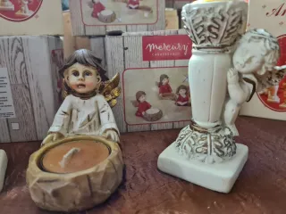 Portacandele angelo con candela