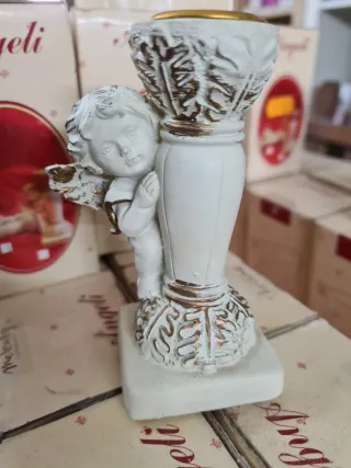 Portacandele angelo con candela