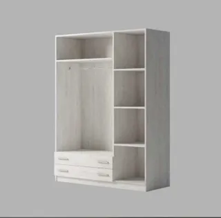Armario de madera beige y marrón