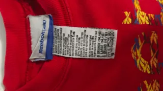 Sudadera Reebok Roja Logo Multicolor