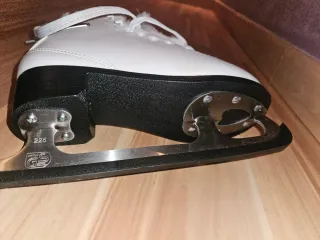 Patines de hielo blancos con forro