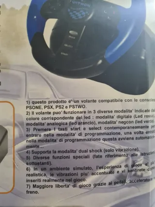 Volante, Pedaliere e Pistola Gioco