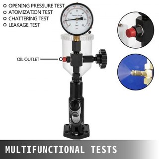 Probador de Inyectores de 600 Bar Medidor de Presión de Combustible de 0.8L, Probador de Inyectores con Escala Dual, Herramienta de Diagnóstico para Motores Diésel