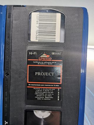 VHS - PROJECT - Burt Lancaster, Ben Gazzara, Lavinia Segurini, Giuliano Montaldo - THRILLER ITALIANO