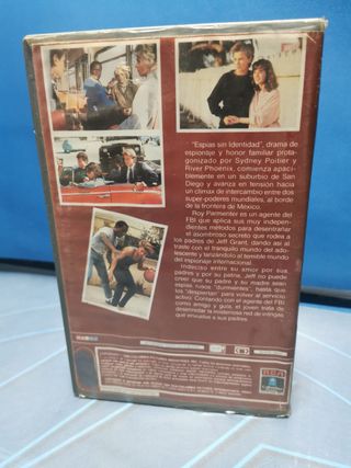 vhs - Espias sin identidad- vhs- 1 edicion- river phoenix- sidney poitier video club