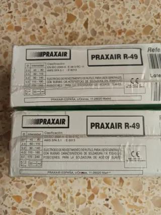 Electrodos rutilos Soldadura Praxair 3.2x350mm