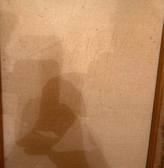 Dipinto olio su tela scena pastorale