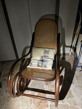 Sedia con seduta e schienale originale