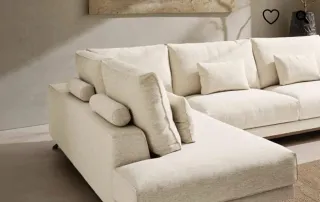 Sofá modular beige tela 315x225cm