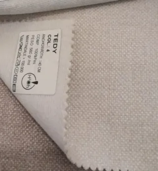 Sofá modular beige tela 315x225cm