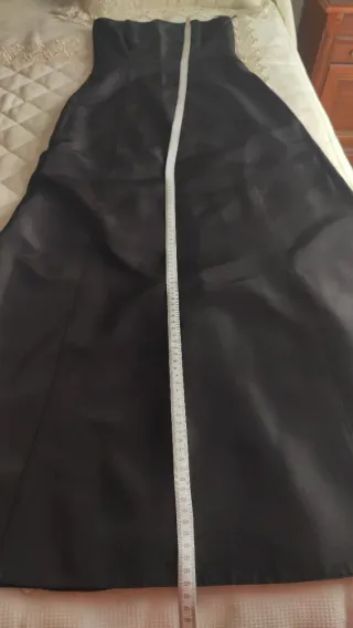 Vestido largo de fiesta  negro palabra de honor