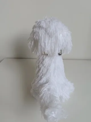 Perro Maltés Crochet Hecho a Mano