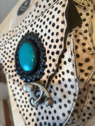 Riñonera artesanal piel India