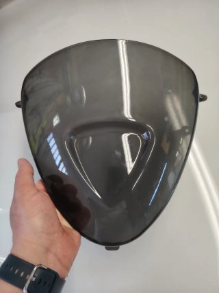 Cupolino PLEXIGLASS MALAGUTI F15 FIREFOX nero fumè