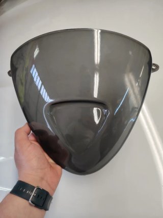 Cupolino PLEXIGLASS MALAGUTI F15 FIREFOX nero fumè