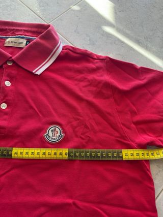 Polo Moncler Uomo XL Rosso vintage 90s 80s retro