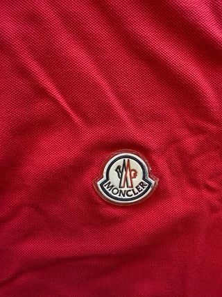 Polo Moncler Uomo XL Rosso vintage 90s 80s retro