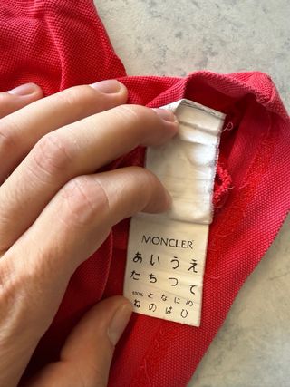 Polo Moncler Uomo XL Rosso vintage 90s 80s retro