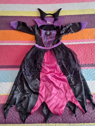 Disfraz Halloween Bruja Maléfica Niña