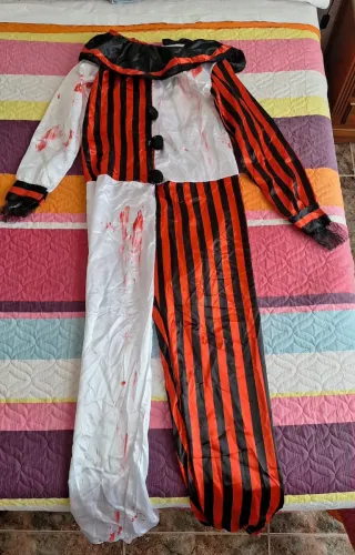 Disfraz Halloween Payaso Sangriento tallas M.