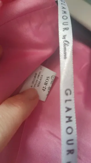 Vestido fiesta dos piezas rosa