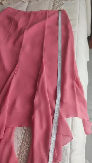 Vestido fiesta dos piezas rosa