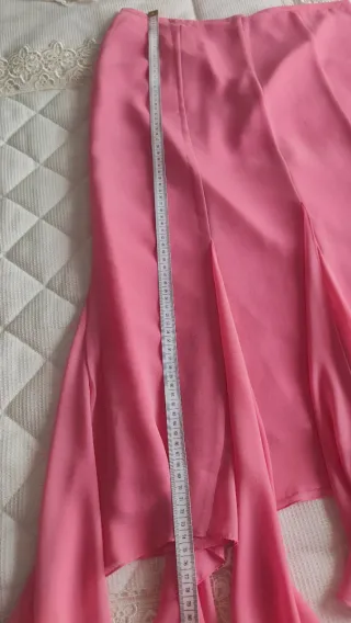 Vestido fiesta dos piezas rosa