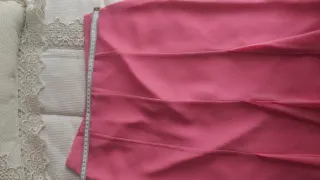 Vestido fiesta dos piezas rosa