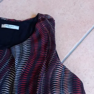 Set donna: Top fantasia e Pantalone slim nero