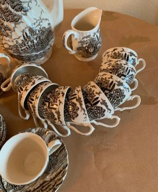 Juego de café porcelana inglesa – servicio 10 pers