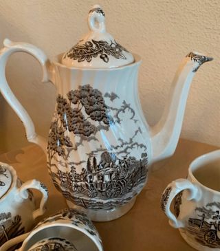 Juego de café porcelana inglesa – servicio 10 pers