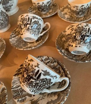Juego de café porcelana inglesa – servicio 10 pers