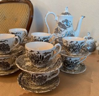 Juego de café porcelana inglesa – servicio 10 pers